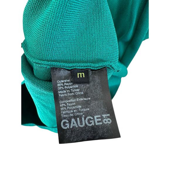 GAUGE81 Green Knit Fitted Night Out Party Bornos Long Maxi Dress Size Medium - Picture 4 of 16